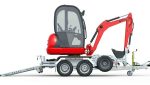 Bagger- und Baumaschinentransporter 2.80 x 1.30m Tandem-Neu – Image 3