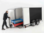 Vezeko Koffer-Absenkanhänger  Höhe:210cm 2,7t|schwarz-Neu