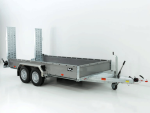 Vezeko Baumaschinenanhänger BA 190x390cm 3,5t|grau|Schwenk-Rampen|SB-Neu