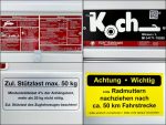 Koch Deckelanhänger 125x250cm Höhe:65cm 1300kg-Neu – Image 9