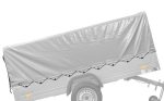 Garden Trailer 264/2 KIPP mit Stützrad, 80 cm und grauer Plane-Hochplane-Neu – Image 4