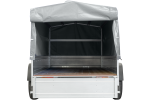 Garden Trailer 264/2 KIPP mit Stützrad, 80 cm und grauer Plane-Hochplane-Neu – Image 5