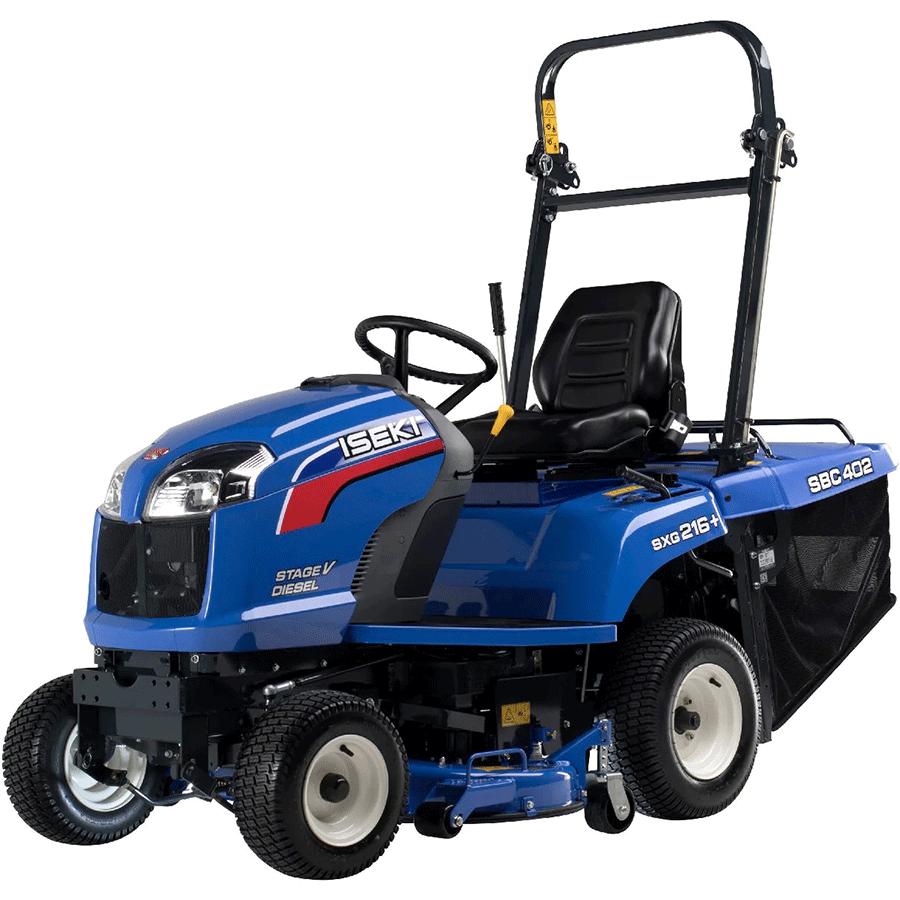 iseki diesel rasentraktor sxg 216 m mit mechanischer entleerung austellungsgerat neu